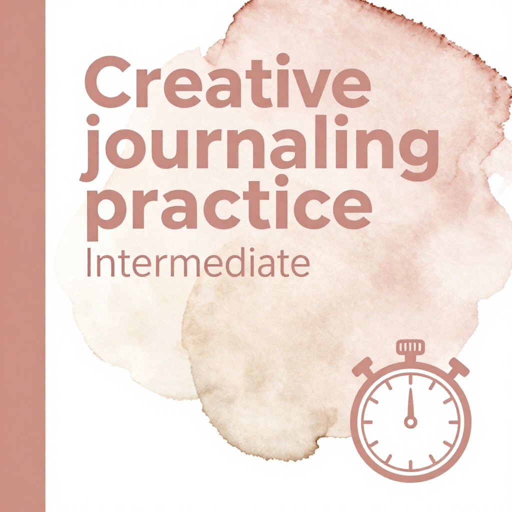 Creative journaling practice Intermediate : sharpen your skills action plan